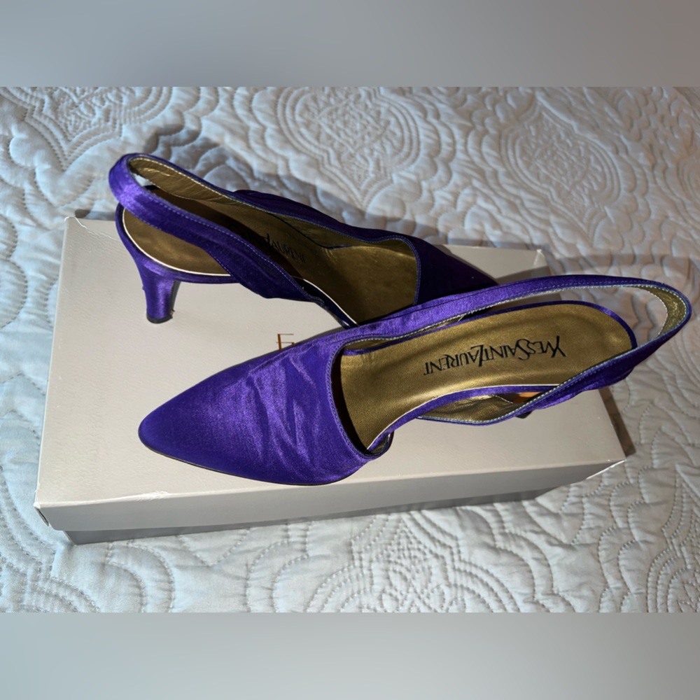Vintage Yves Saint Laurent slingback heels size 7M